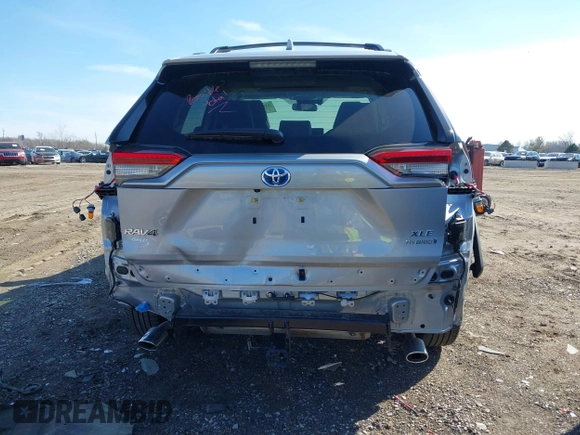 2024 Toyota RAV4 Hybrid XLE Premium with VIN JTMB6RFV8RD134274, listed as a IAAI auction lot 41846740 with 12,648 mi miles. Bid and sale history available at carsss.com. Image 17.
