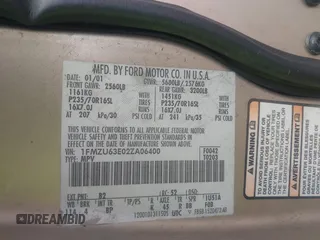 2002 Ford Explorer XLT с VIN 1FMZU63E02ZA06400, выставлен на аукционе IAAI как лот 42479464 с пробегом 234 453 миль миль и . История ставок и продаж доступна на DreamBid. Изображение 9.