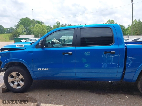 2025 Ram 1500 Big Horn with VIN 1C6SRFFP2SN562047, listed as a IAAI auction lot 42087415 with 27,583 mi miles. Bid and sale history available at carsss.com. Image 15.
