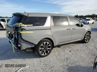 2022 Kia Carnival EX with VIN KNDNC5H38N6147034, listed as a Copart auction lot 86811174 with 22,580 mi miles and Salvage Title. Bid and sale history available at carsss.com. Image 3.