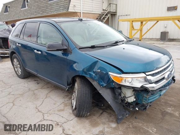2011 Ford Edge SEL with VIN 2FMDK3JC9BBA41715, listed as a IAAI auction lot 41947808 with 107,341 mi miles. Bid and sale history available at carsss.com. Image 1.