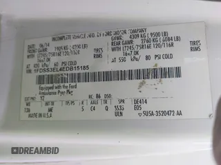 2014 Ford E-Series Commercial с VIN 1FDSS3EL4EDB15185, выставлен на аукционе IAAI как лот 42077189 с пробегом 306 495 миль миль и . История ставок и продаж доступна на DreamBid. Изображение 9.