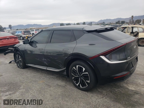 2023 Kia EV6 Wind with VIN KNDC34LA1P5105370, listed as a Copart auction lot 82355824 with 42,615 mi miles and Salvage Title. Bid and sale history available at carsss.com. Image 2.