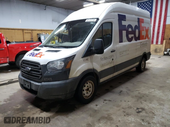 2017 Ford Transit with VIN 1FTYR2XMXHKA69906, listed as a Copart auction lot 85126754 with 261,708 mi miles and Salvage title. Bid and sale history available at DreamBid. Image 1.