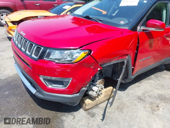 2021 Jeep Compass Limited with VIN 3C4NJDCB3MT599685, listed as a IAAI auction lot 42435075 with 58,426 mi miles and . Bid and sale history available at DreamBid. Image 6.