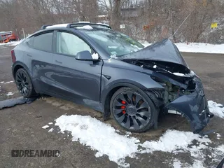 2023 Tesla Model Y Performance with VIN 7SAYGDEF0PF834822, listed as a IAAI auction lot 41547678 with Not Provided miles and . Bid and sale history available at DreamBid. Image 1.