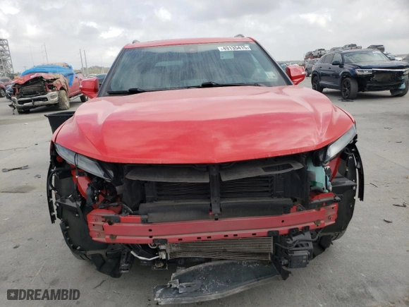 2023 Chevrolet Blazer RS with VIN 3GNKBERS4PS182297, listed as a Copart auction lot 49135415 with 28,875 mi miles and Salvage Title. Bid and sale history available at carsss.com. Image 5.