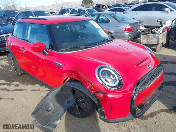 2022 MINI Hardtop 2 Door Cooper S with VIN WMW53DH00N2R18851, listed as a IAAI auction lot 41428559 with 18,952 mi miles. Bid and sale history available at carsss.com. Image 1.