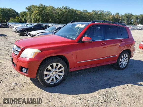 2010 Mercedes-Benz GLK 350 with VIN WDCGG5GB1AF489922, listed as a Copart auction lot 75465594 with 201,104 mi miles and Salvage Title. Bid and sale history available at DreamBid. Image 1.