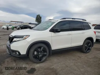 2021 Honda Passport Elite with VIN 5FNYF8H02MB039538, listed as a Copart auction lot 50265265 with 16,737 mi miles and Salvage Title. Bid and sale history available at carsss.com. Image 1.