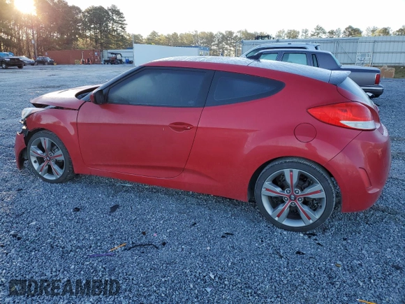 2012 Hyundai Veloster w/Black Int with VIN KMHTC6AD3CU071629, listed as a Copart auction lot 50325325 with 64,351 mi miles and Salvage title. Bid and sale history available at DreamBid. Image 2.