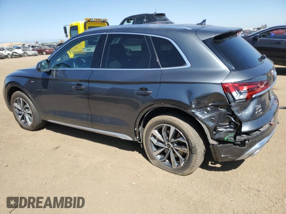 2022 Audi Q5 S line Premium with VIN WA1GAAFY5N2101636, listed as a Copart auction lot 68905304 with 16,019 mi miles and Salvage Title. Bid and sale history available at carsss.com. Image 2.