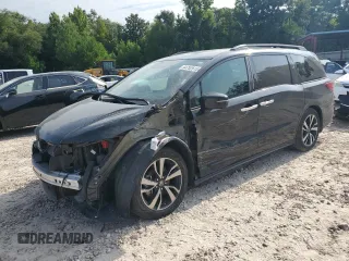 2018 Honda Odyssey Elite z VIN 5FNRL6H95JB017447, wystawiony jako Copart lot #64752615 z przebiegiem 136 616 mil mil oraz Nie do naprawy • Non repairable. Historia ofert i sprzedaży dostępna na DreamBid. Obrazek 1.