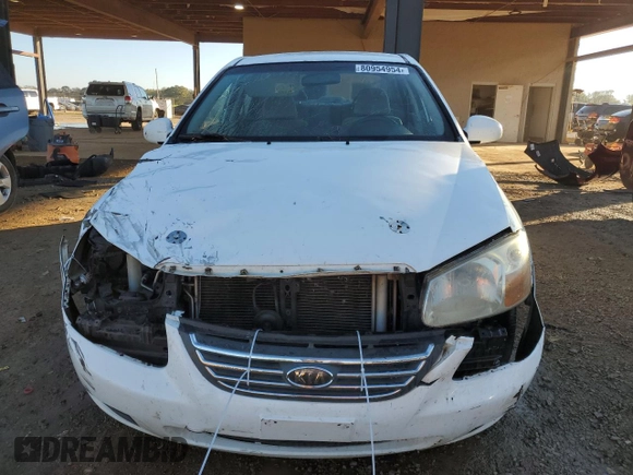 2008 Kia Spectra SX with VIN KNAFE121785526466, listed as a Copart auction lot 80954954 with 348,788 mi miles and Salvage Title. Bid and sale history available at carsss.com. Image 5.