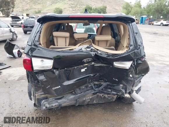 2015 Kia Sedona LX with VIN KNDMB5C14F6051455, listed as a IAAI auction lot 41991513 with 154,967 mi miles and . Bid and sale history available at DreamBid. Image 16.