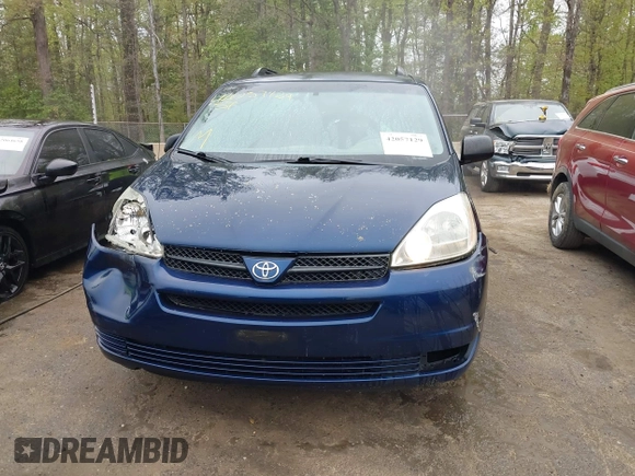 2005 Toyota Sienna CE with VIN 5TDZA23C05S362159, listed as a IAAI auction lot 42057129 with 254,100 mi miles and . Bid and sale history available at DreamBid. Image 12.