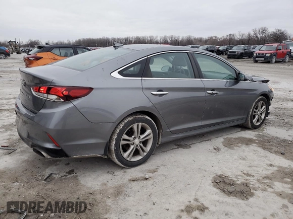 2018 Hyundai Sonata SEL with VIN 5NPE34AF8JH645913, listed as a Copart auction lot 47558495 with 155,853 mi miles and Salvage Title. Bid and sale history available at DreamBid. Image 3.
