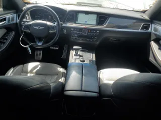 2019 Genesis G80 3.3T Sport with VIN KMHGN4JBXKU301437, listed as a Copart auction lot 51407845 with 55,678 mi miles and Salvage Title. Bid and sale history available at carsss.com. Image 8.