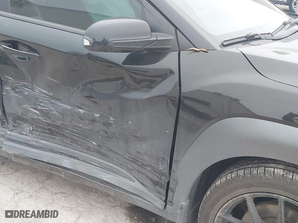 2021 Hyundai Kona NIGHT with VIN KM8K63A5XMU691471, listed as a IAAI auction lot 41589254 with 56,083 mi miles. Bid and sale history available at carsss.com. Image 6.