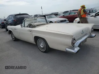 1957 Ford Thunderbird with VIN C7FH382576, listed as a Copart auction lot 75124844 with 22,465 mi miles and Salvage Title. Bid and sale history available at DreamBid. Image 2.