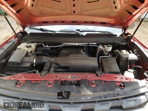 2021 Chevrolet Colorado 2WD Work Truck with VIN 1GCGSBEA9M1293385, listed as a Copart auction lot 55382135 with 39,287 mi miles and Salvage title. Bid and sale history available at DreamBid. Image 11.
