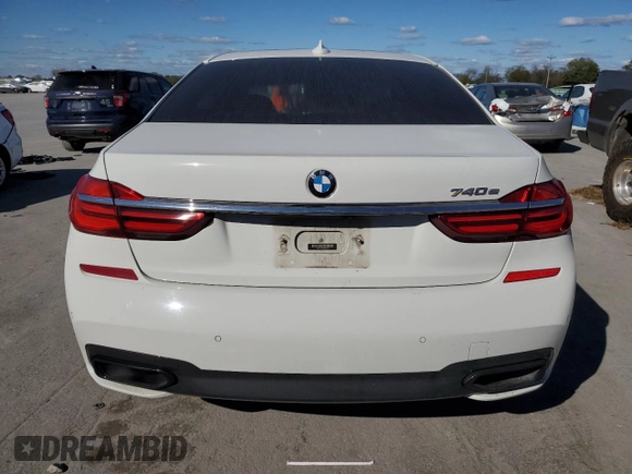 2018 BMW 7 Series 740e xDrive iPerformance with VIN WBA7J2C50JG938424, listed as a Copart auction lot 76085784 with 90,316 mi miles and Salvage Title. Bid and sale history available at carsss.com. Image 6.