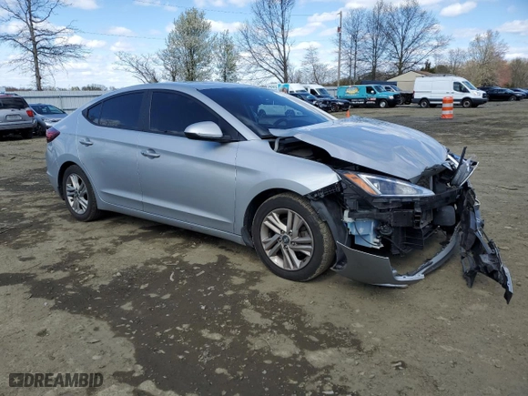 2020 Hyundai Elantra Value Edition with VIN KMHD84LF2LU969518, listed as a Copart auction lot 52462805 with 80,192 mi miles and Salvage Title. Bid and sale history available at carsss.com. Image 4.