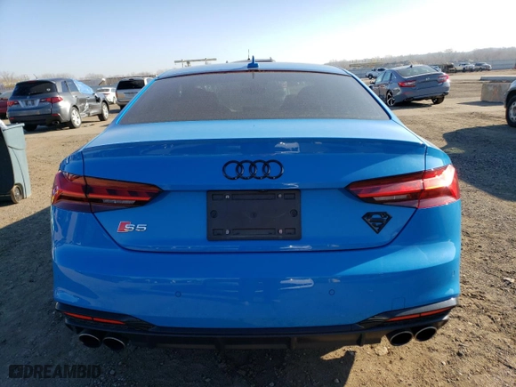 2020 Audi S5 Coupe Prestige with VIN WAUR4AF50LA010706, listed as a Copart auction lot 36281763 with NaN miles. Bid and sale history available at carsss.com. Image 6.