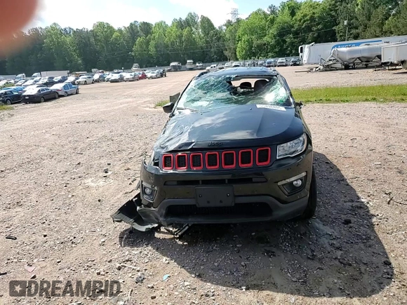 2019 Jeep Compass Altitude with VIN 3C4NJDBB1KT781349, listed as a Copart auction lot 55498805 with 40,365 mi miles and Salvage title. Bid and sale history available at DreamBid. Image 15.