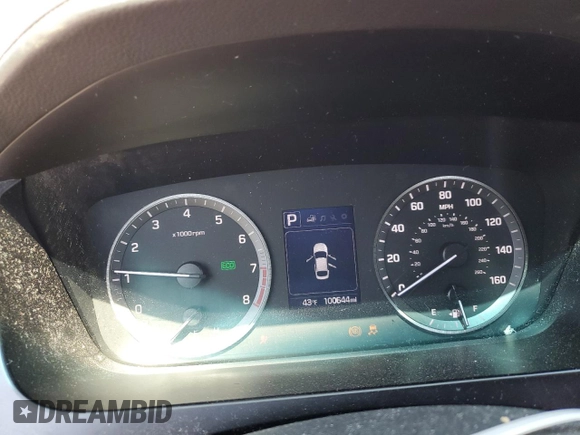 2016 Hyundai Sonata Sport with VIN 5NPE34AF9GH261907, listed as a Copart auction lot 52534385 with 100,644 mi miles and Salvage Title. Bid and sale history available at DreamBid. Image 9.