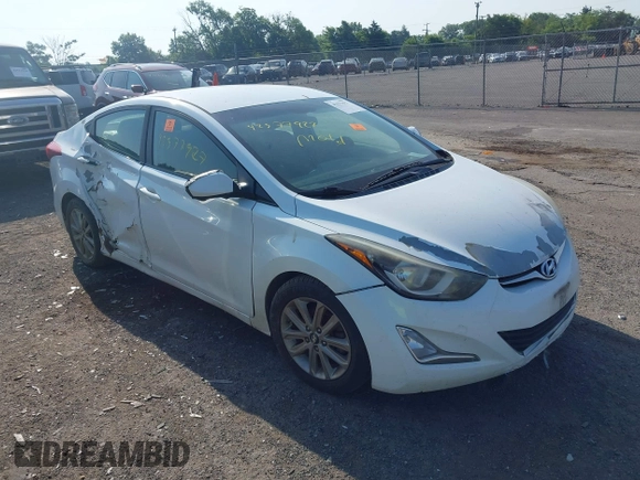 2016 Hyundai Elantra SE with VIN 5NPDH4AE3GH683949, listed as a IAAI auction lot 42577927 with Not provided miles and . Bid and sale history available at DreamBid. Image 1.