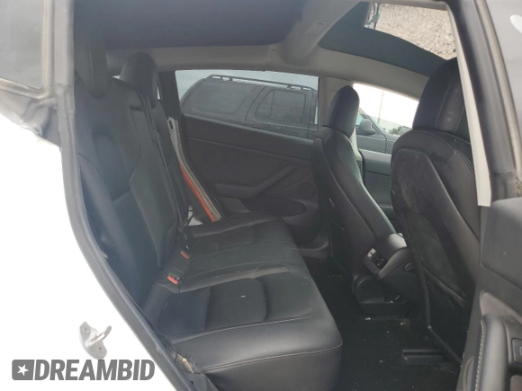 2021 Tesla Model 3 Long Range with VIN 5YJ3E1EB8MF079732, listed as a Copart auction lot 54683445 with 98,504 mi miles and Salvage Title. Bid and sale history available at DreamBid. Image 10.
