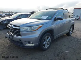 2015 Toyota Highlander Limited with VIN 5TDDKRFH8FS137545, listed as a IAAI auction lot 41149507 with 119,775 mi miles. Bid and sale history available at carsss.com. Image 18.