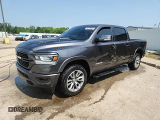 2020 Ram 1500 Laramie with VIN 1C6SRFJT4LN219908, listed as a Copart auction lot 60166655 with Not provided miles and Salvage title. Bid and sale history available at DreamBid. Image 1.