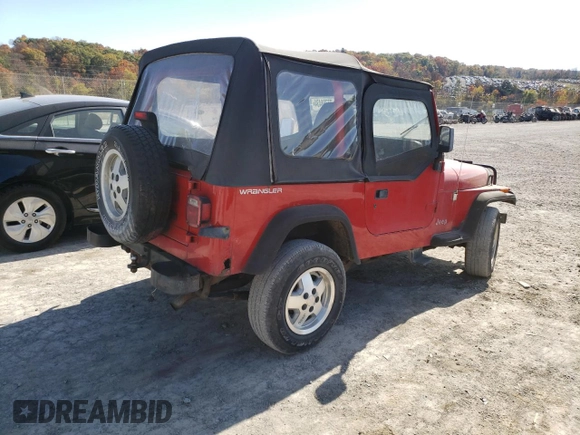 1994 Jeep Wrangler S with VIN 1J4FY19P1RP408045, listed as a Copart auction lot 77798434 with 91,697 mi miles and Clean Title. Bid and sale history available at carsss.com. Image 3.