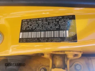 2014 Toyota Prius One z VIN JTDKDTB3XE1078034, wystawiony jako Copart lot #45008115 z przebiegiem 154 225 mil mil oraz Szkoda całkowita • Salvage title. Historia ofert i sprzedaży dostępna na DreamBid. Obrazek 13.