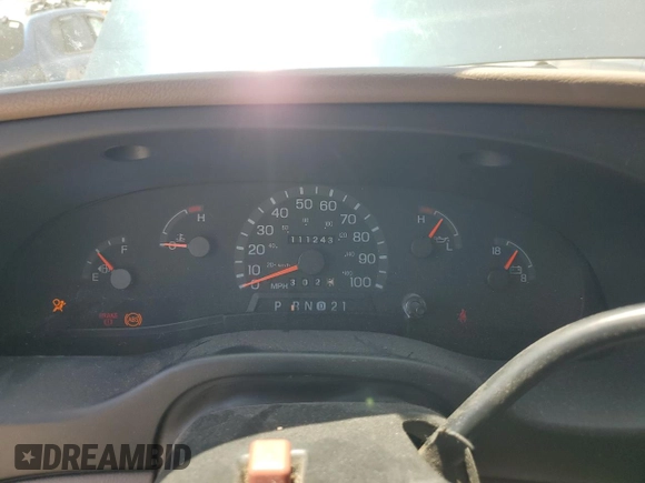 1998 Ford Econoline Passenger XL with VIN 1FMRE11L0WHA00514, listed as a Copart auction lot 64441065 with 111,243 mi miles and Salvage title. Bid and sale history available at DreamBid. Image 9.