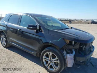 2017 Ford Edge Titanium with VIN 2FMPK3K99HBB52807, listed as a IAAI auction lot 41251336 with 97,593 mi miles. Bid and sale history available at carsss.com. Image 1.