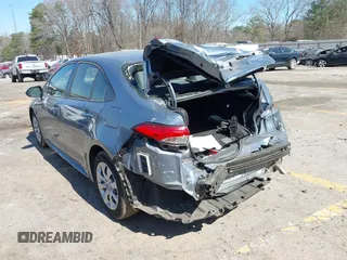 2022 Toyota Corolla LE with VIN JTDEPMAE6NJ191007, listed as a IAAI auction lot 41706494 with 20,227 mi miles. Bid and sale history available at carsss.com. Image 3.