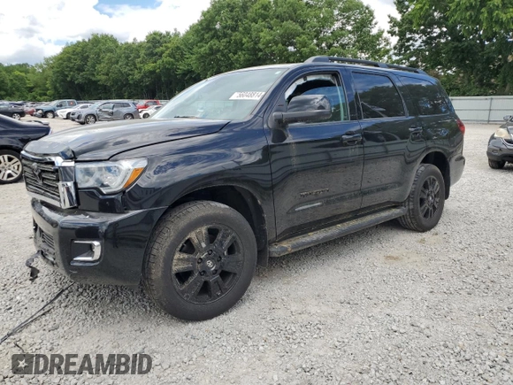 2021 Toyota Sequoia TRD Sport with VIN 5TDCY5B14MS185097, listed as a Copart auction lot 56048814 with 47,553 mi miles and Salvage Title. Bid and sale history available at carsss.com. Image 1.