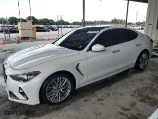 2020 Genesis G70 2.0T with VIN KMTG34LA5LU059898, listed as a Copart auction lot 46987825 with 38,166 mi miles and Salvage Title. Bid and sale history available at carsss.com. Image 1.