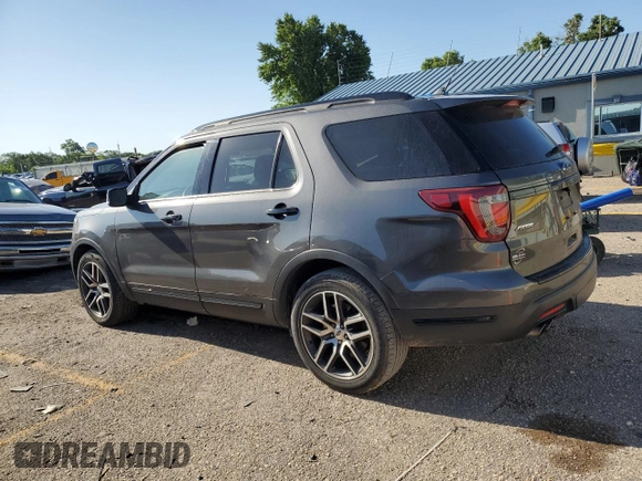 2018 Ford Explorer Sport z VIN 1FM5K8GT6JGA79581, wystawiony jako Copart lot #61348985 z przebiegiem 79 773 mil mil oraz Szkoda całkowita • Salvage title. Historia ofert i sprzedaży dostępna na DreamBid. Obrazek 2.