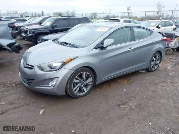 2014 Hyundai Elantra SE with VIN KMHDH4AE7EU159265, listed as a IAAI auction lot 42026041 with 196,616 mi miles. Bid and sale history available at carsss.com. Image 2.