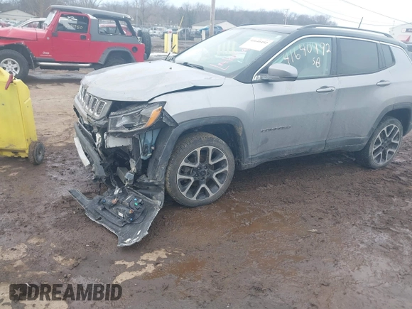 2018 Jeep Compass Limited with VIN 3C4NJDCB1JT238287, listed as a IAAI auction lot 41640492 with 74,554 mi miles and . Bid and sale history available at carsss.com. Image 6.