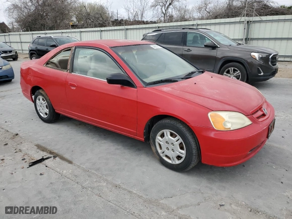 2002 Honda Civic LX with VIN 1HGEM21532L022237, listed as a Copart auction lot 46659315 with 0 mi miles and Clean Title. Bid and sale history available at carsss.com. Image 4.