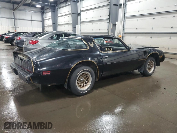 1980 Pontiac Firebird with VIN 2W87WAL15057, listed as a Copart auction lot 73416334 with 99,485 mi miles and Non repairable. Bid and sale history available at DreamBid. Image 3.