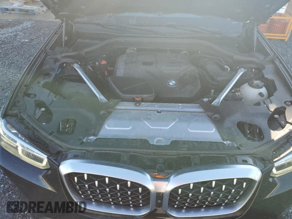 2022 BMW X4 xDrive30i with VIN 5UX33DT05N9M86605, listed as a Copart auction lot 40251784 with 38,430 mi miles. Bid and sale history available at carsss.com. Image 11.