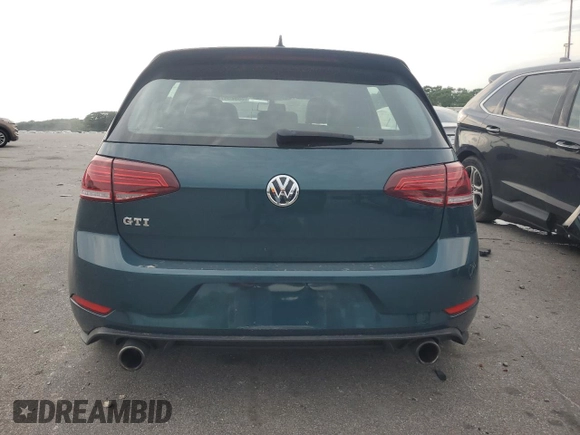 2018 Volkswagen Golf GTI S with VIN 3VW547AU1JM290412, listed as a Copart auction lot 58923474 with 60,737 mi miles and Salvage Title. Bid and sale history available at carsss.com. Image 6.