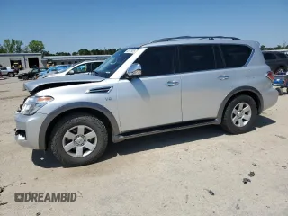 2017 Nissan Armada Platinum with VIN JN8AY2NFXH9304860, listed as a Copart auction lot 52172925 with 122,205 mi miles and Clean title. Bid and sale history available at DreamBid. Image 1.