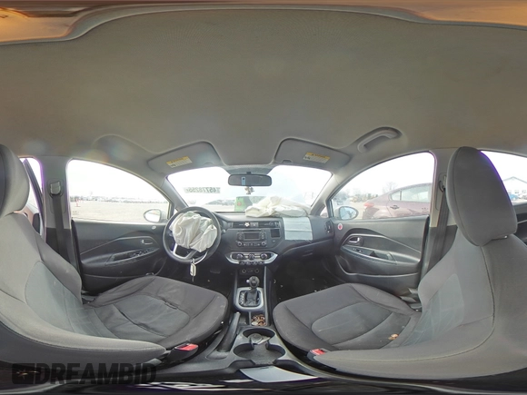 2015 Kia Rio LX with VIN KNADM4A37F6497234, listed as a Copart auction lot 45778255 with 118,002 mi miles and Salvage Title. Bid and sale history available at carsss.com. Image 12.